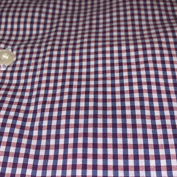 Kids Stretch Red White and BlueChaps Long Sleeve Dress Shirt Button Down - Picture 3 of 5